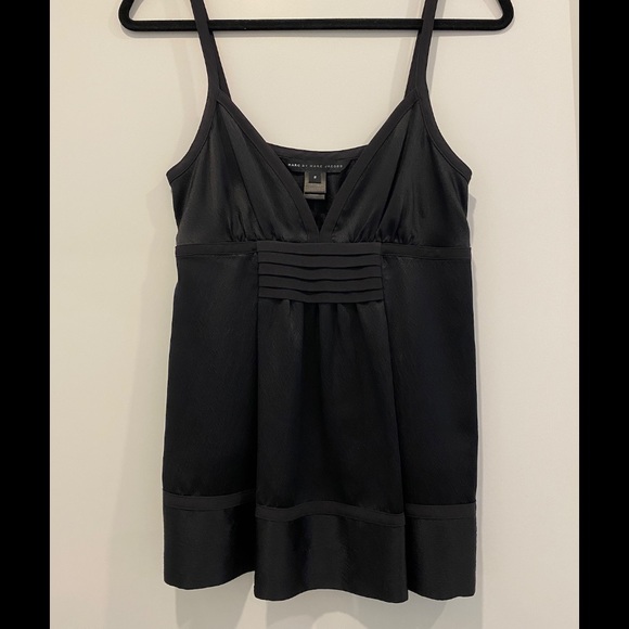 MARC BY MARC JACOBS 100% Silk Black Tank Top - Picture 1 of 4